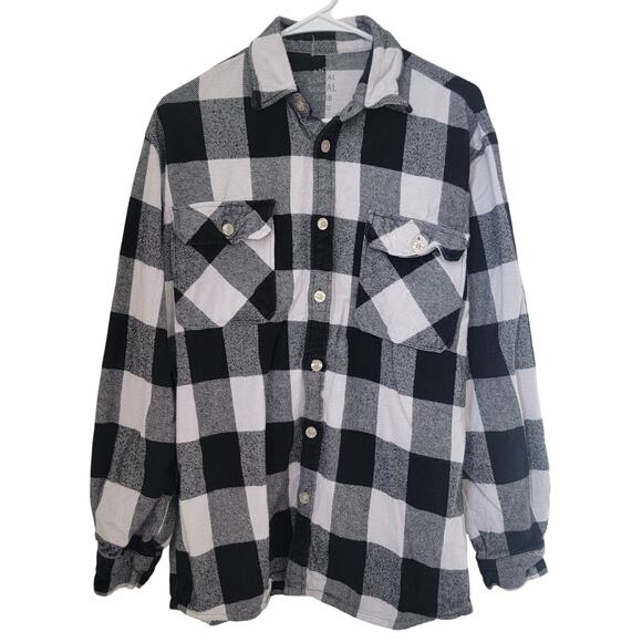 Anti‎ Social Social Club Sz Medium Flannel Plaid Button Up Long Sleeve Casual - Picture 1 of 9